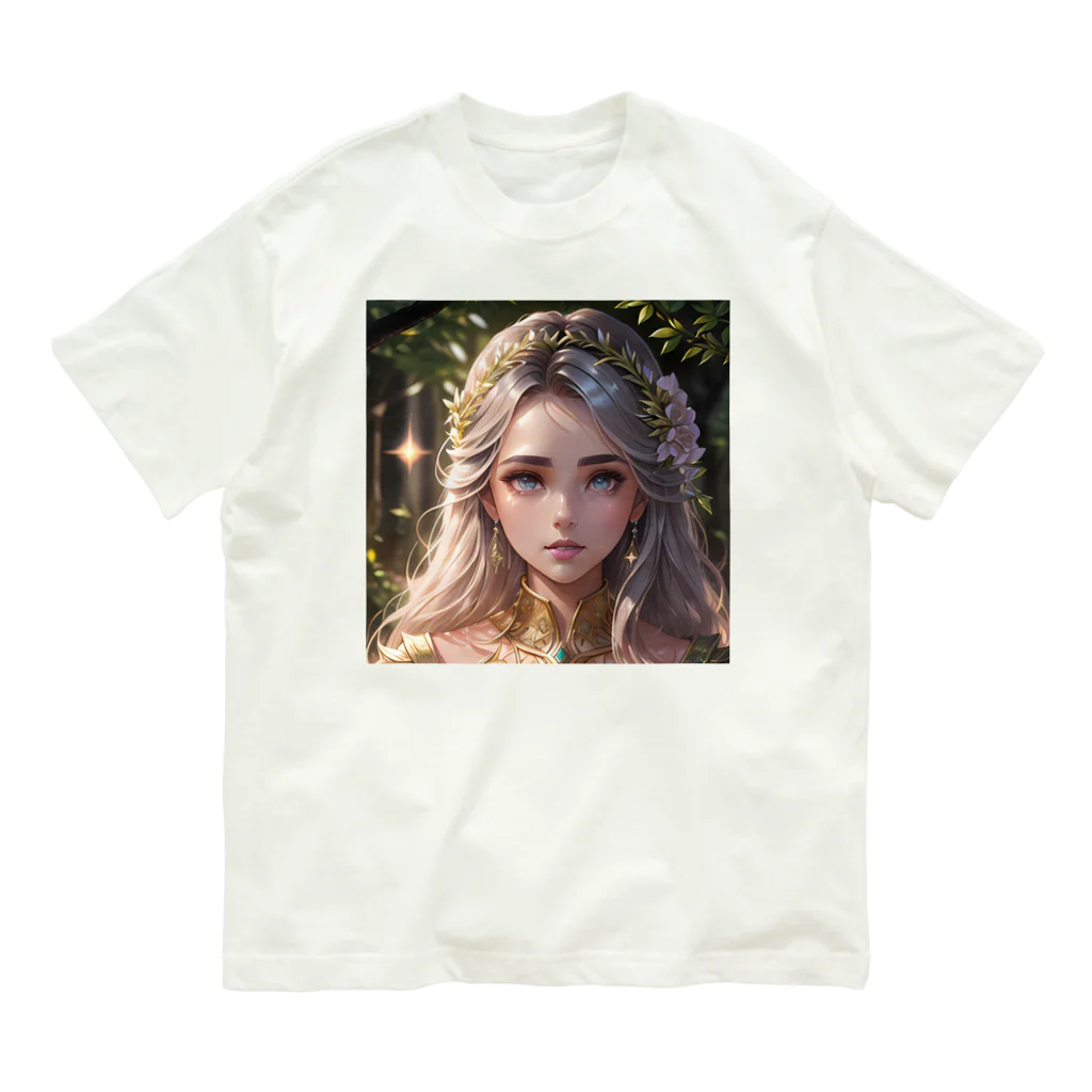 GOLD   of   Dragonsのfées des fleurages オーガニックコットンTシャツ