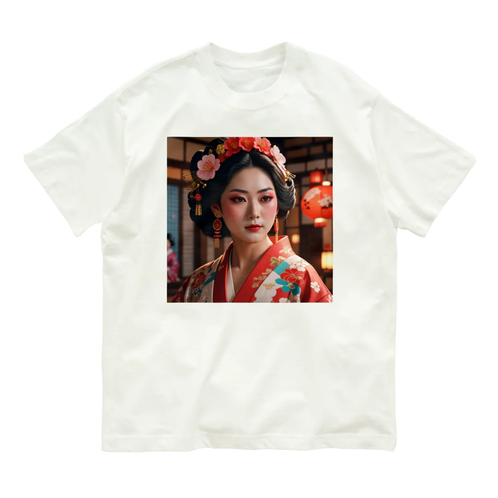 GOLD   of   Dragonsの祇園　≫　GION　奥のHANAMACHI Organic Cotton T-Shirt