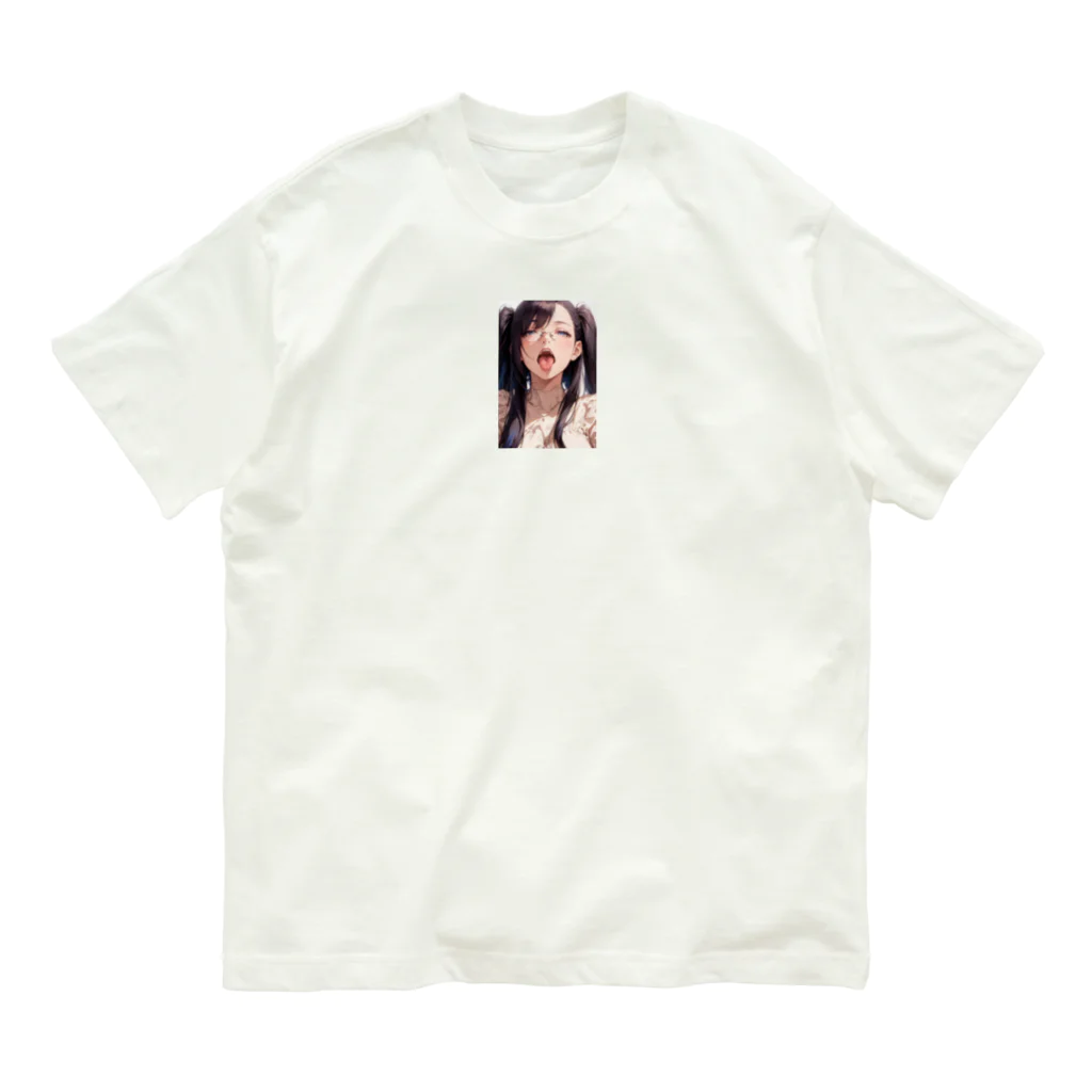 美少女学院の黒髪美少女　美鈴ちゃんメガネ Organic Cotton T-Shirt