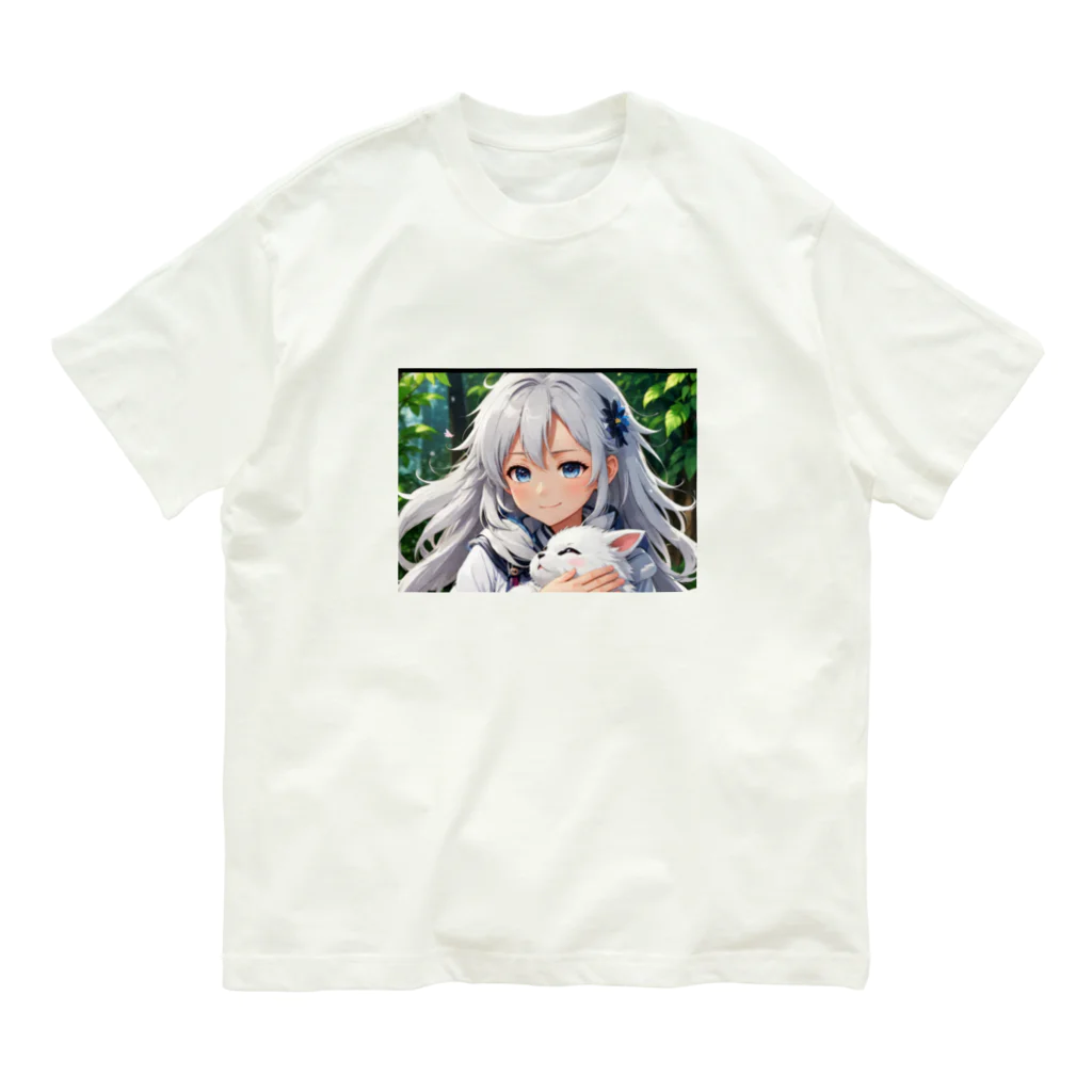 巫女スタぐらむのだっこされる神様 Organic Cotton T-Shirt