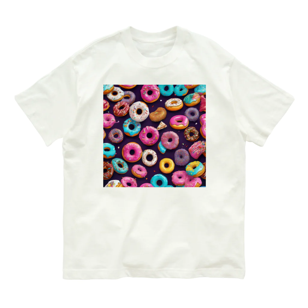 piasのオリジナルグッズアイテム通販のしあわせのドーナツたち Organic Cotton T-Shirt