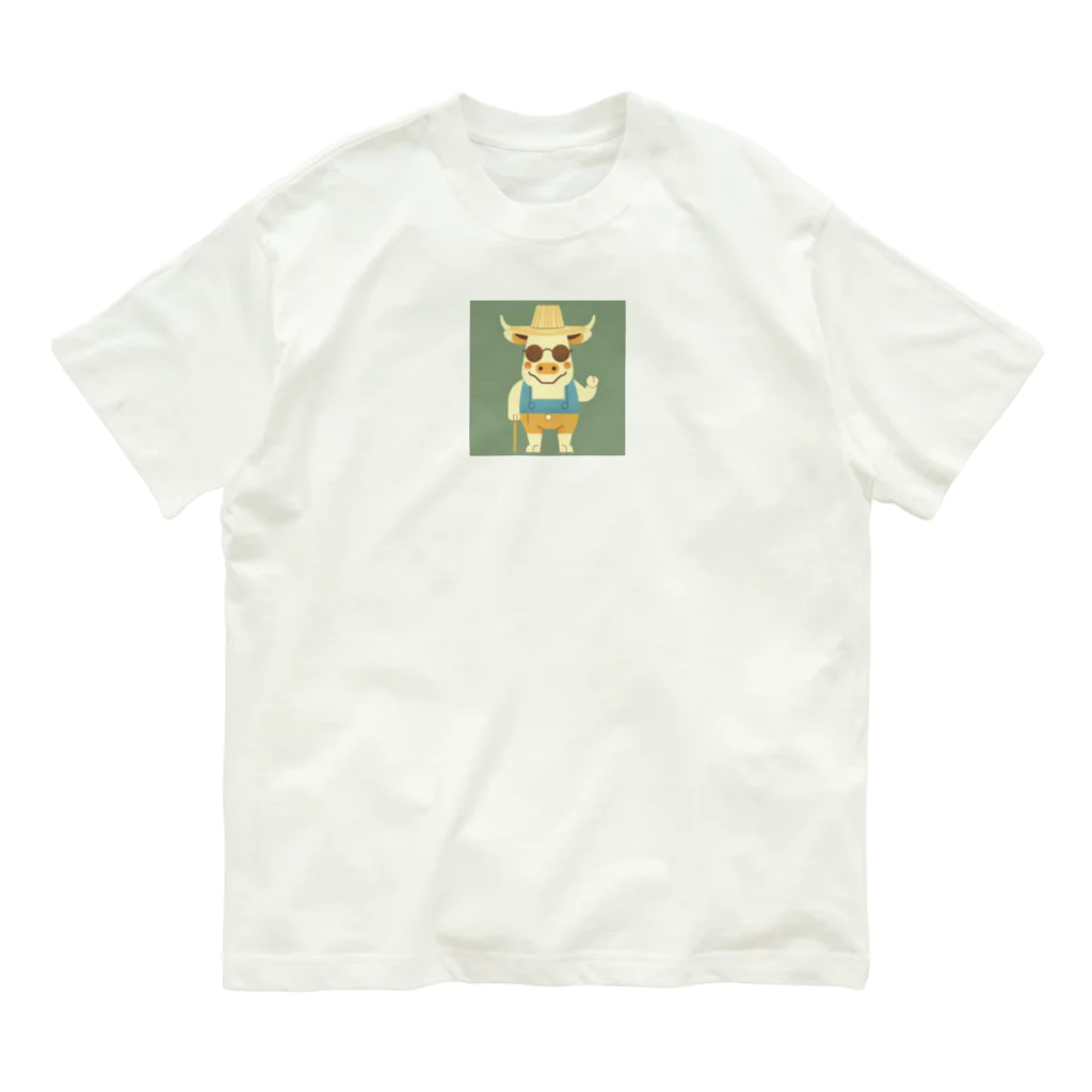 なべなべSHOPの牛のケイン Organic Cotton T-Shirt