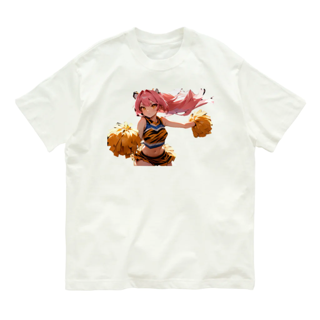 yu_uyふろんてぃあのTORA GIRLS Organic Cotton T-Shirt