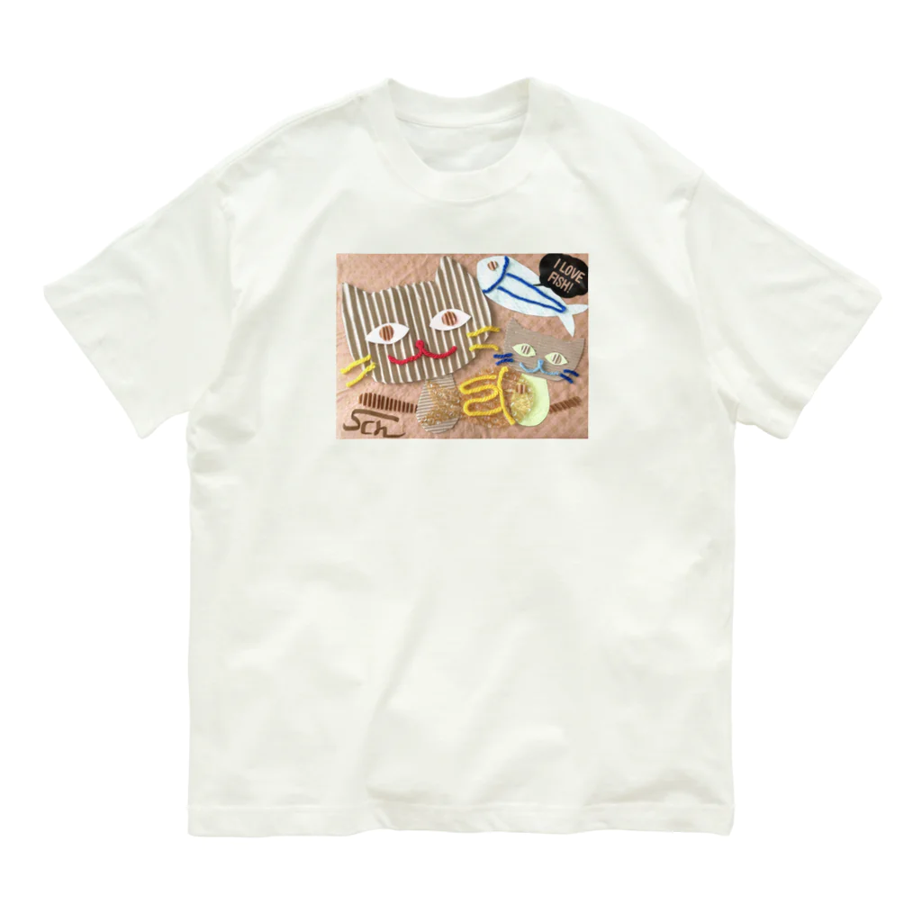 shirocha-nekoclubのくらふとにゃんこ Organic Cotton T-Shirt