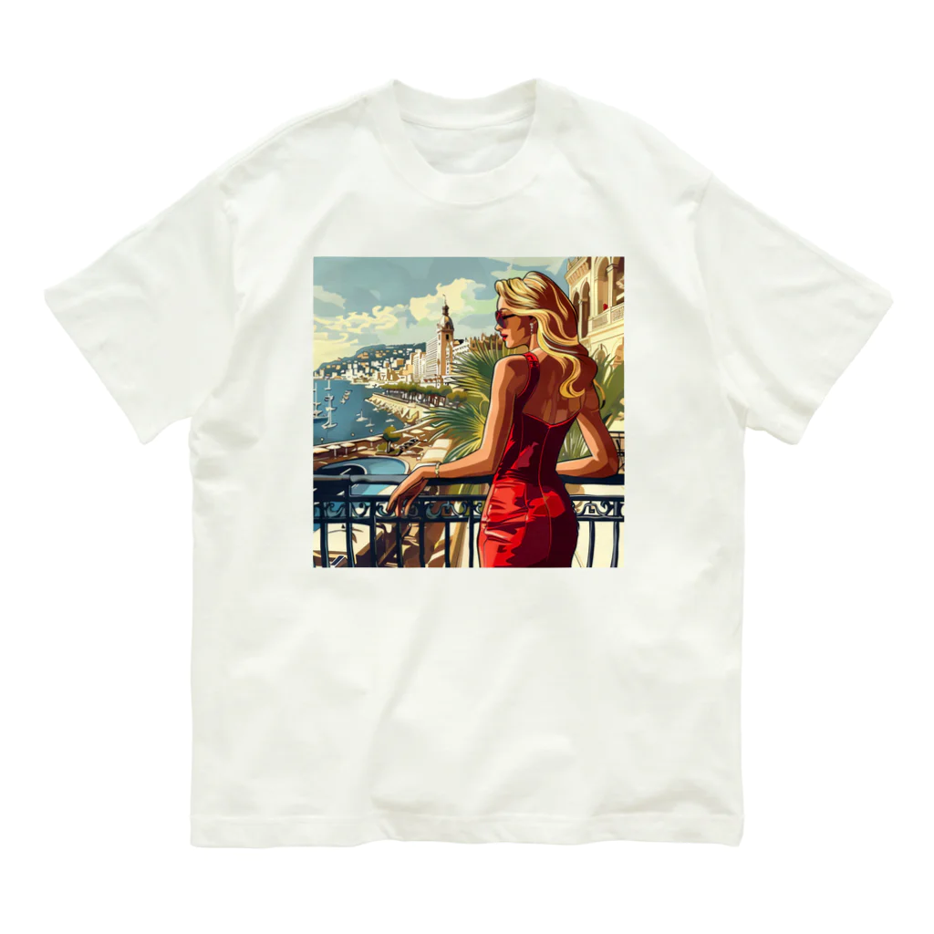 AQUAMETAVERSEのカジノ・ド・モンテカルロ　Tomoe bb 2712 Organic Cotton T-Shirt