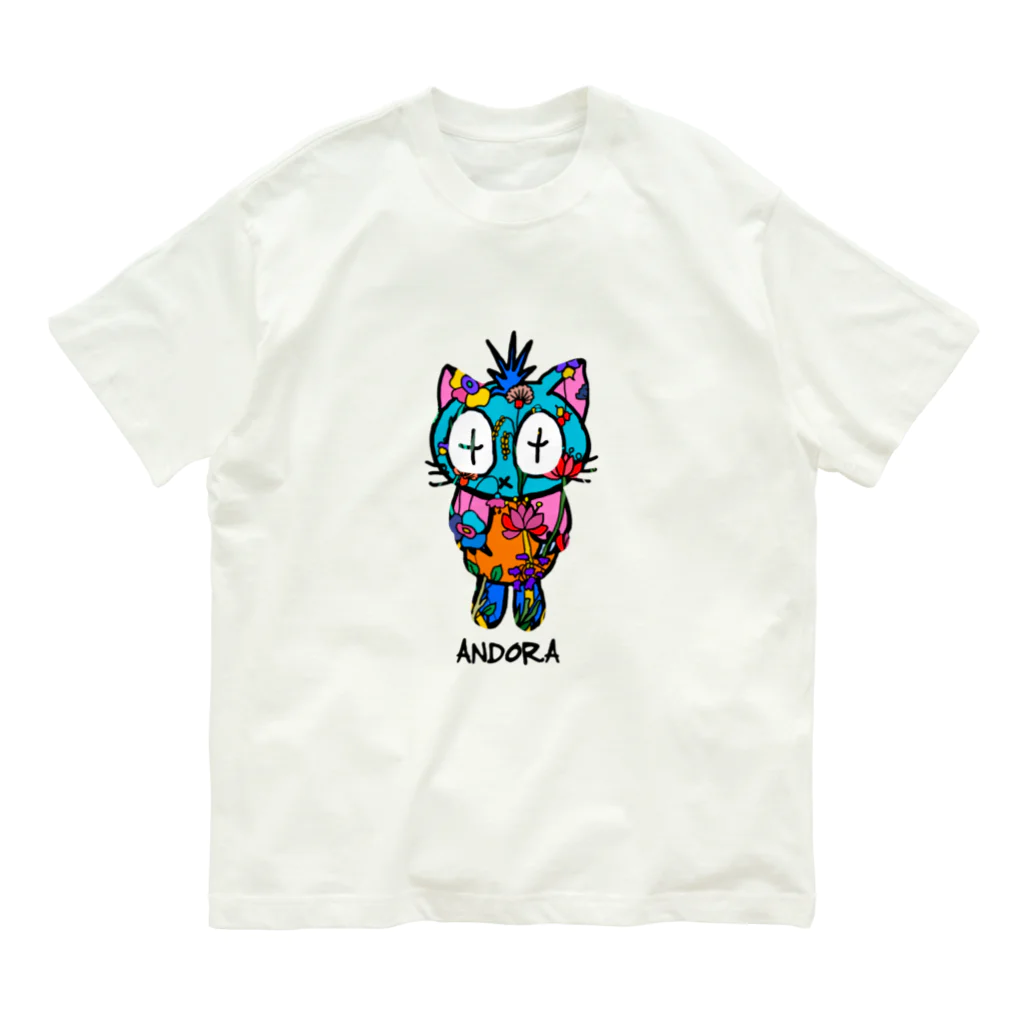 ANDORAのトロピカルANDORA オーガニックコットンTシャツ