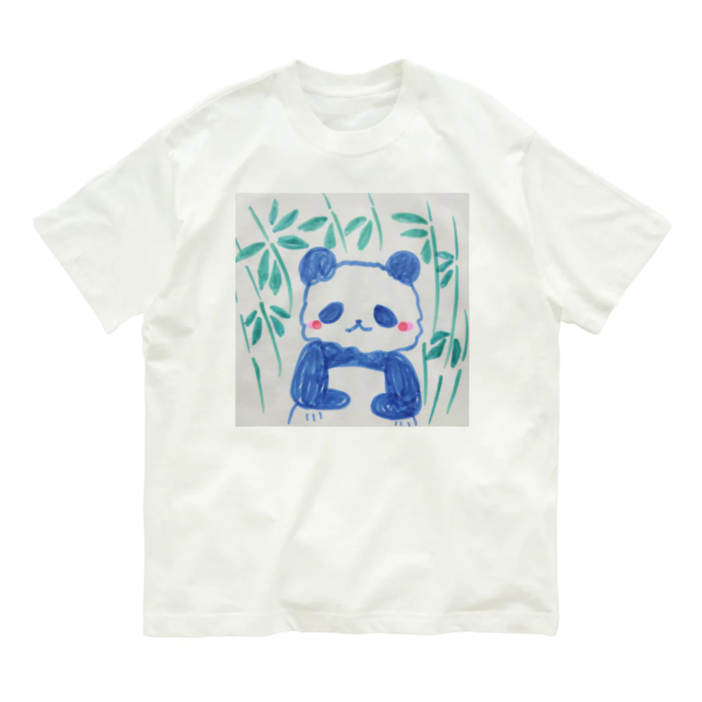 モチクマのモフモフパンダ君 Organic Cotton T-Shirt