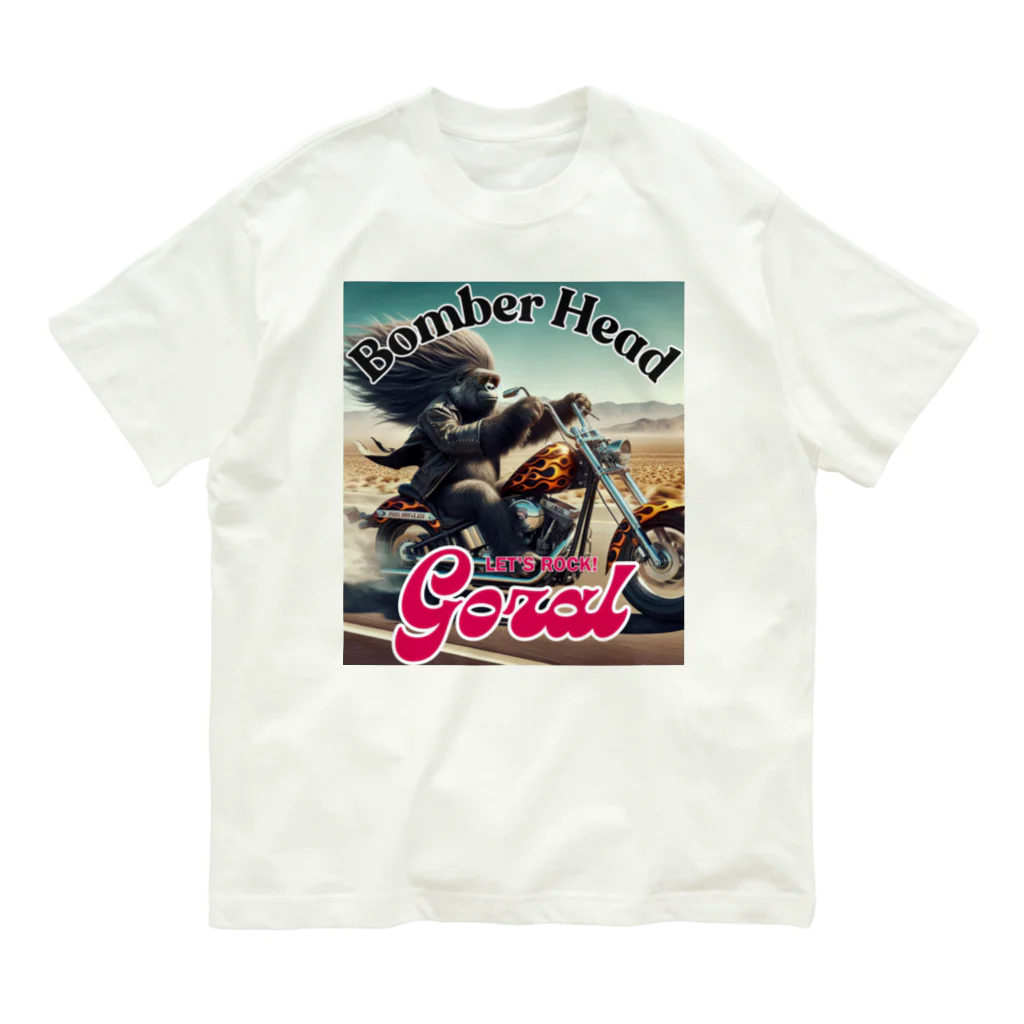 Donky Goriのボンバーヘッド1 オーガニックコットンTシャツ