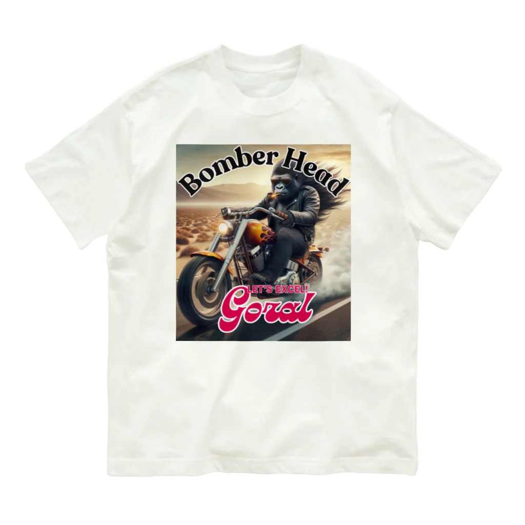 Donky Goriのボンバーヘッド2 オーガニックコットンTシャツ