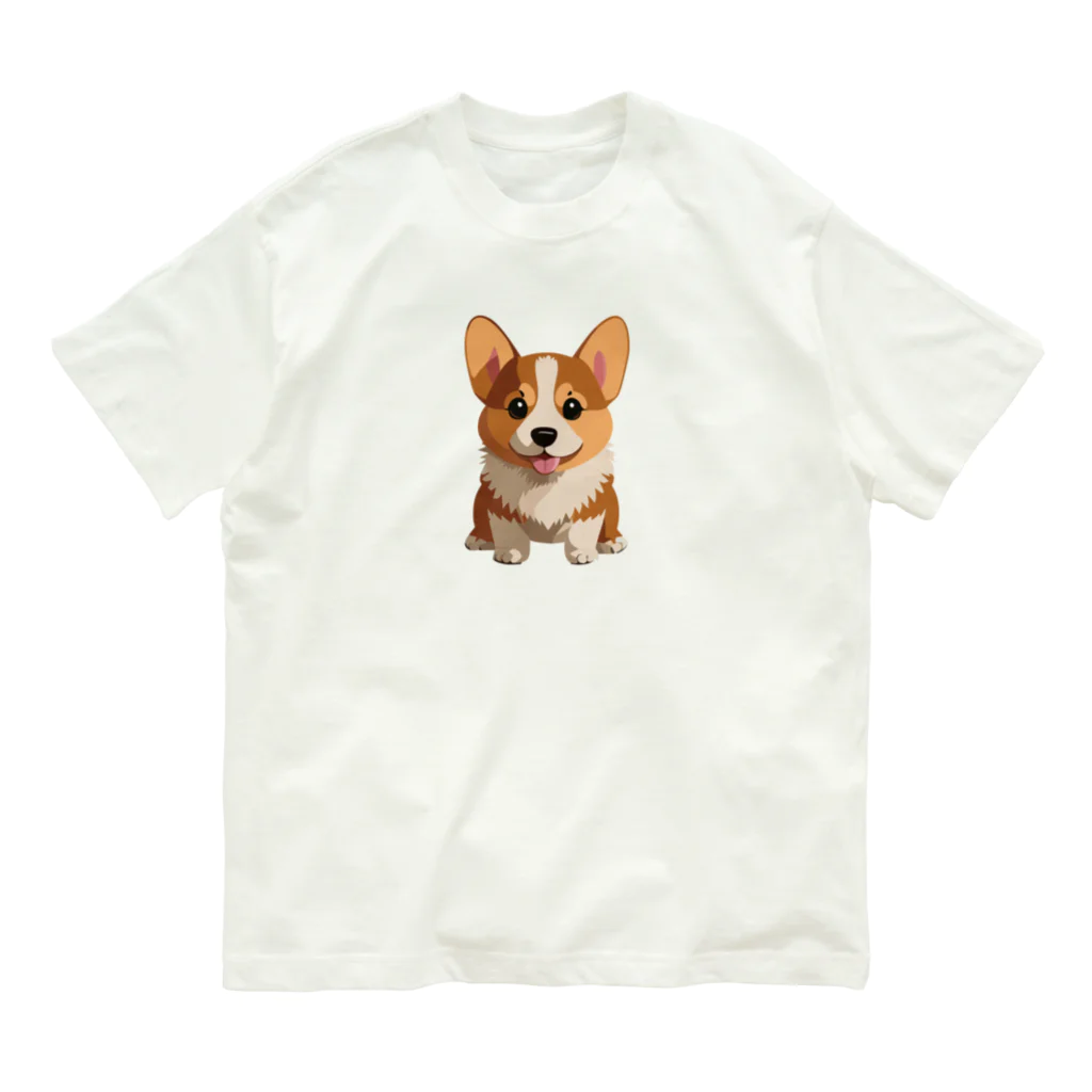 kenny777のコーギーカーディガン オーガニックコットンTシャツ