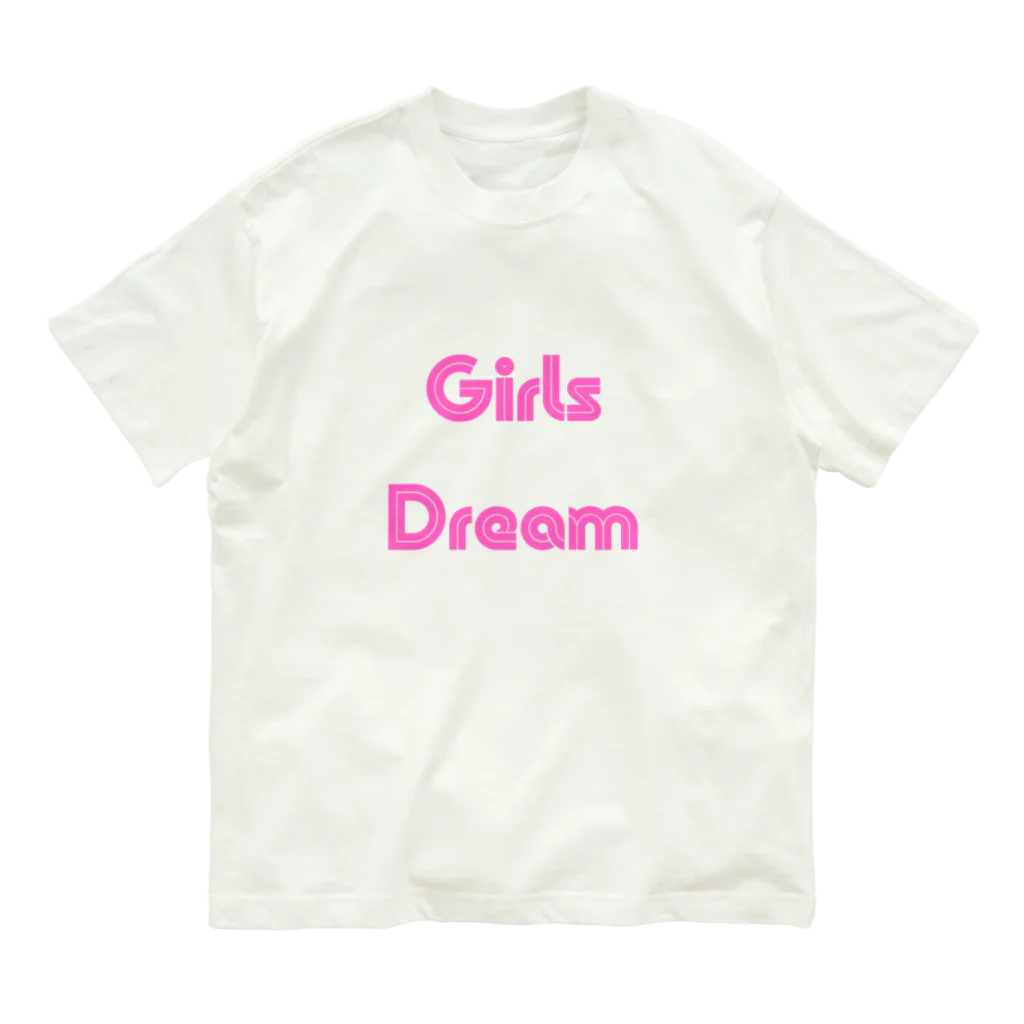 あい・まい・みぃのGirls Dream-少女たちが夢を持つことば オーガニックコットンTシャツ