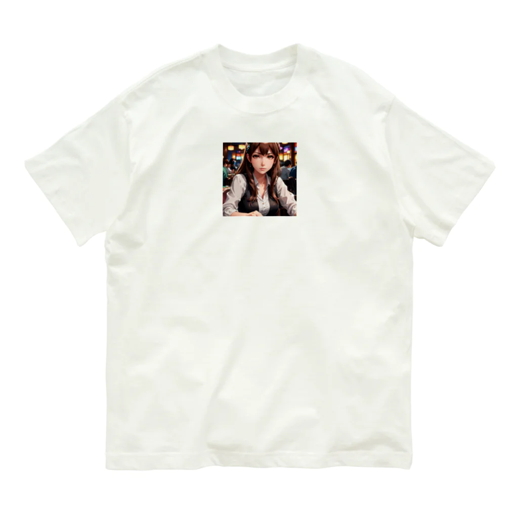 WWWmaのポーカー美少女さや Organic Cotton T-Shirt