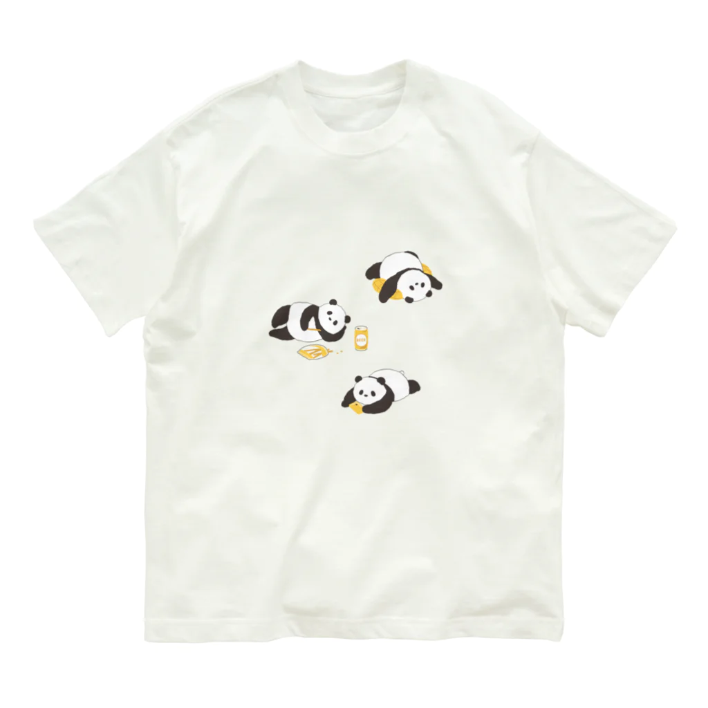 フジスター株式会社のくつろぐおやじパンダ Organic Cotton T-Shirt