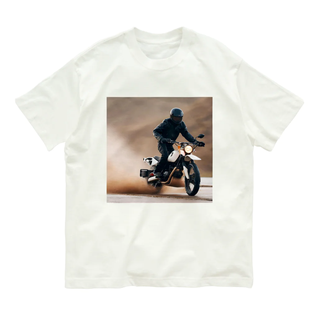 the blue seasonの要素を駆け抜ける轟音: ライダーの冒険 Organic Cotton T-Shirt