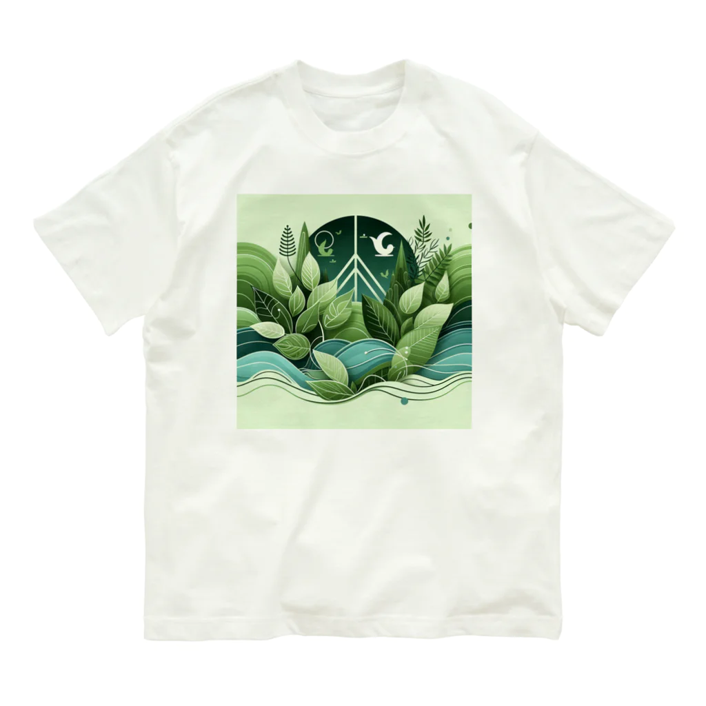 Qten369の自然との共生 Organic Cotton T-Shirt