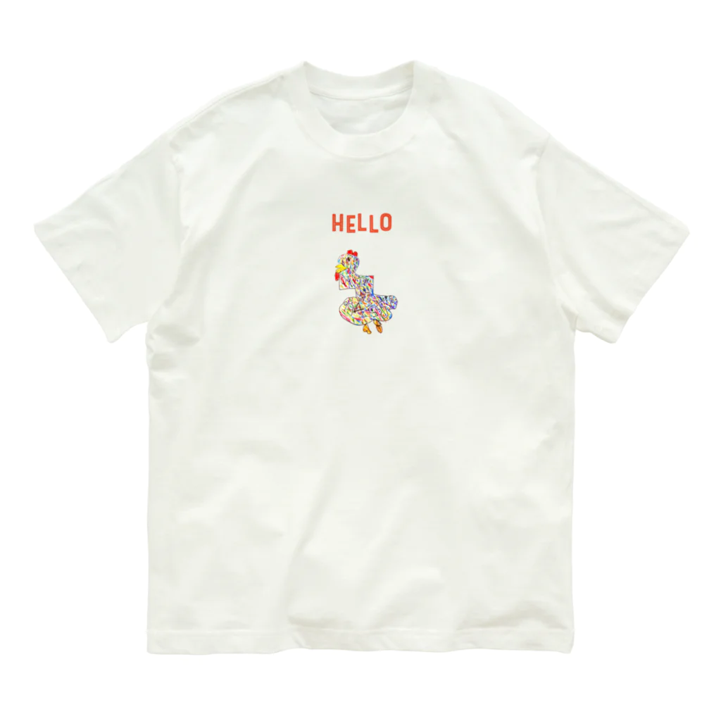 小学生アーティストrishaのすうじにわとり Organic Cotton T-Shirt