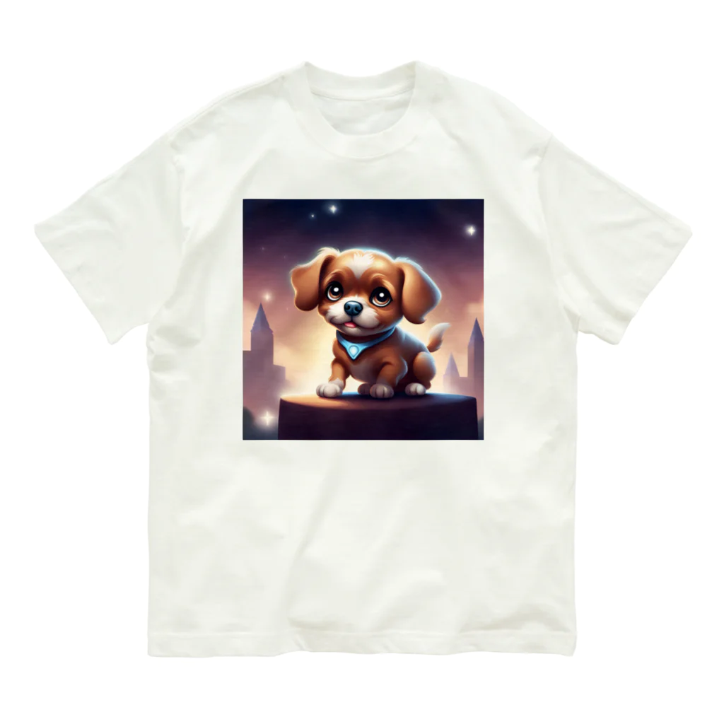 Void Dogの目が輝くかわいい小型犬が登場🐶✨ オーガニックコットンTシャツ