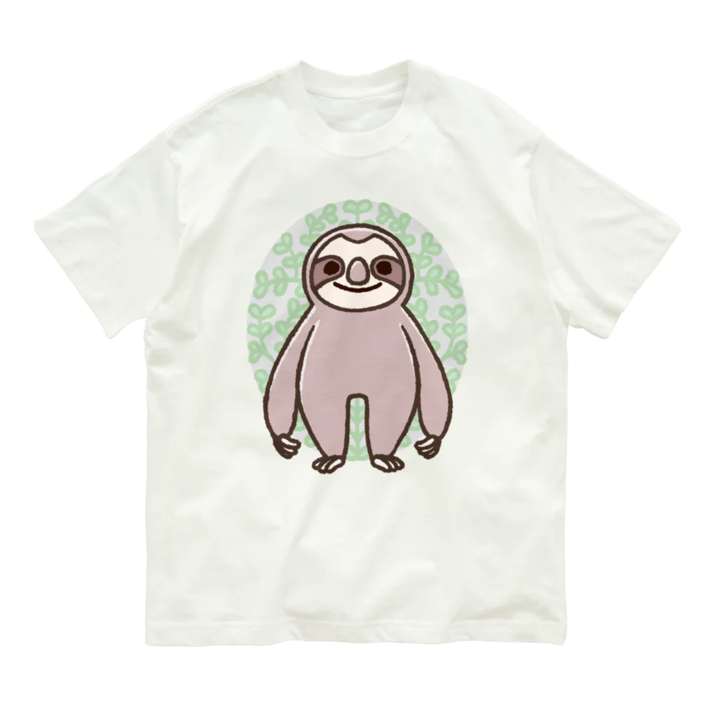 家木はちた(Kegi Hachita)のなまけもの オーガニックコットンTシャツ