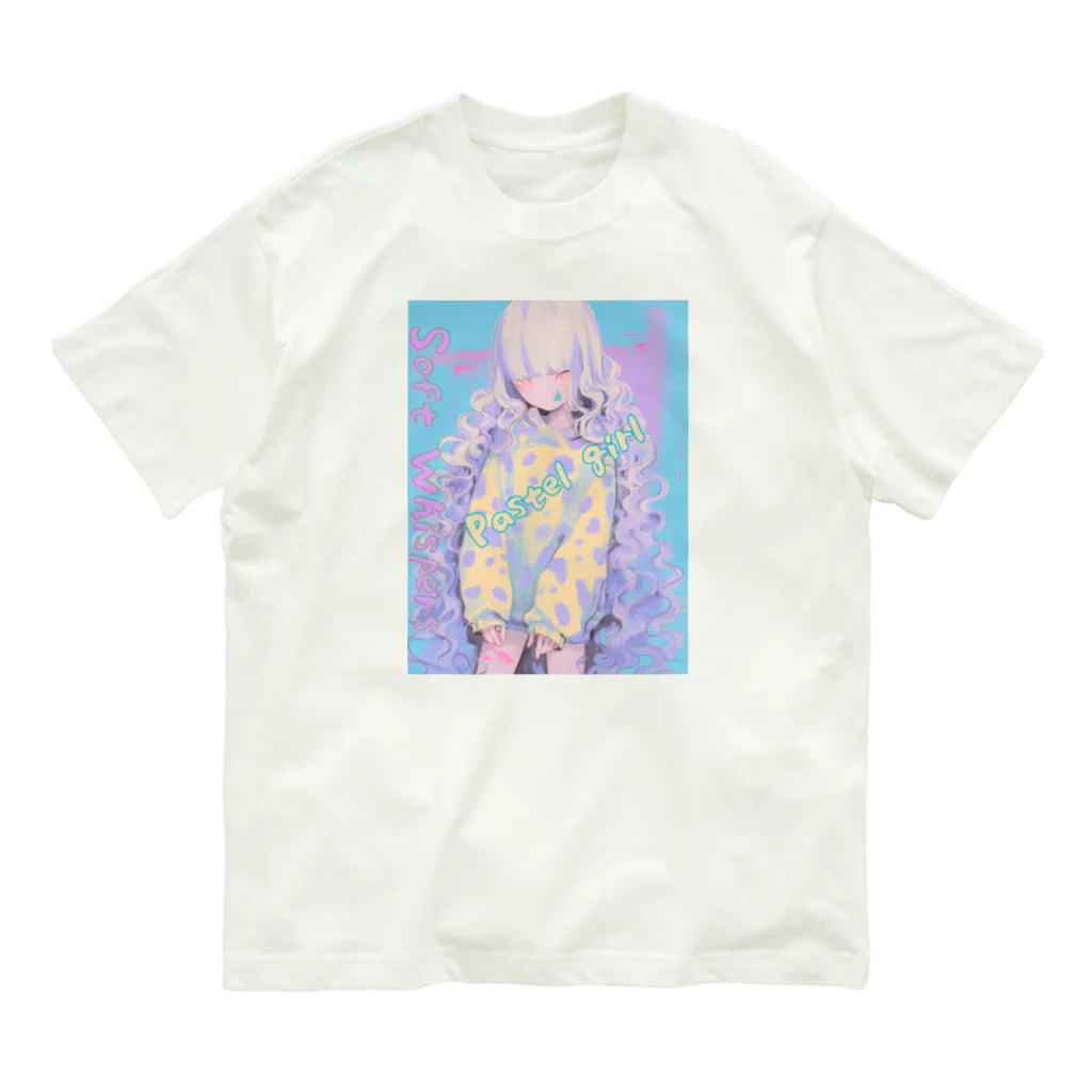 じょいちぃのPastel girl「パステルガール」 Organic Cotton T-Shirt