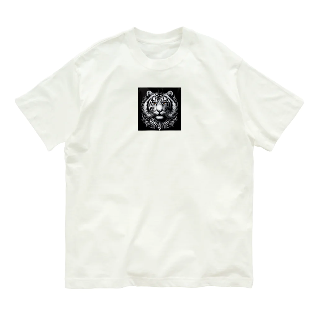 dai-k_1977のカッコいい強そうなトラ Organic Cotton T-Shirt