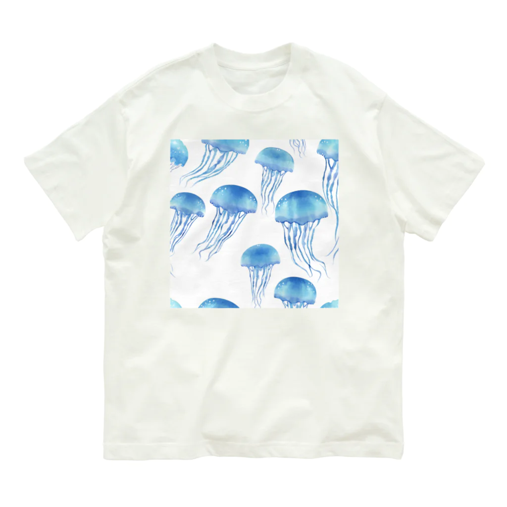 猫とガラスペンのくら～げ Organic Cotton T-Shirt