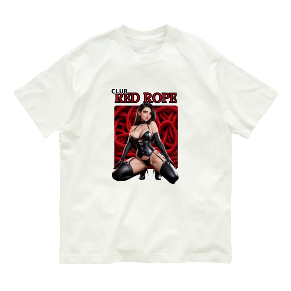 Donky GoriのClub Red Rope Organic Cotton T-Shirt