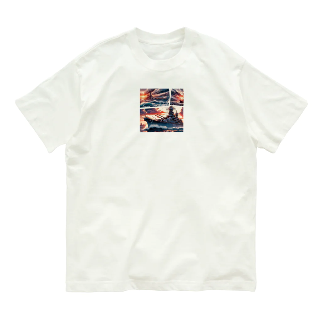 HERAX(へラックス）2号店の大日本帝国海軍戦艦大和～VOL2～ オーガニックコットンTシャツ