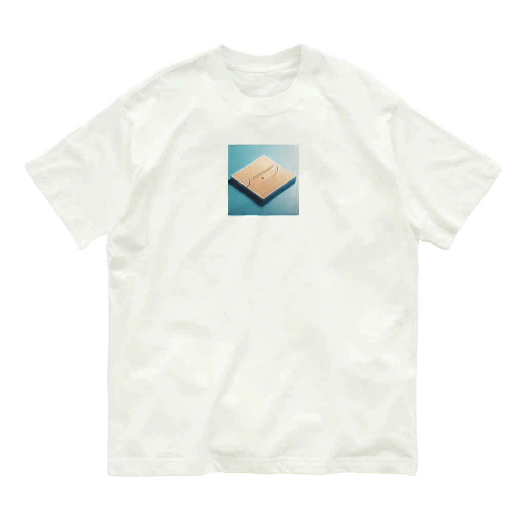 jhajhaのばれーぼーるこーと。 Organic Cotton T-Shirt