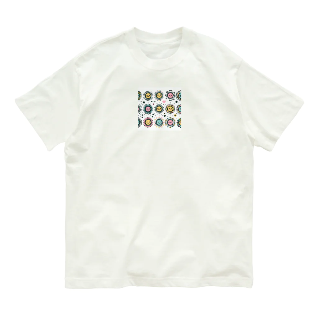 すまろんSHOP💖🌟のスマイルSUN🌤 オーガニックコットンTシャツ