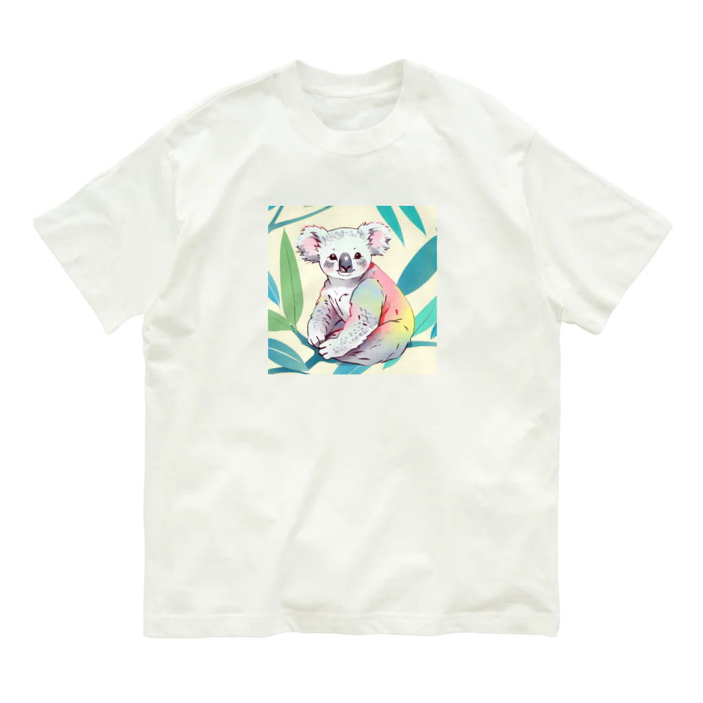 いちごソーダのコアラのクローバー Organic Cotton T-Shirt