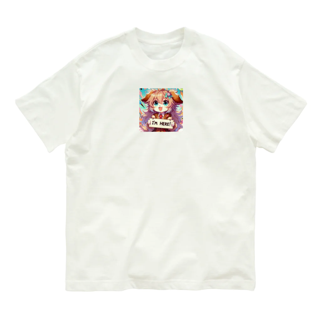 GDWEEDの犬 ワンコ カワイイ絵 Organic Cotton T-Shirt