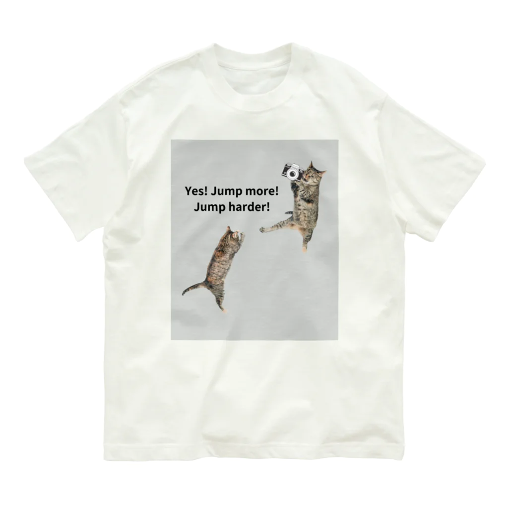 catnip factoryのJUMP more！ Organic Cotton T-Shirt