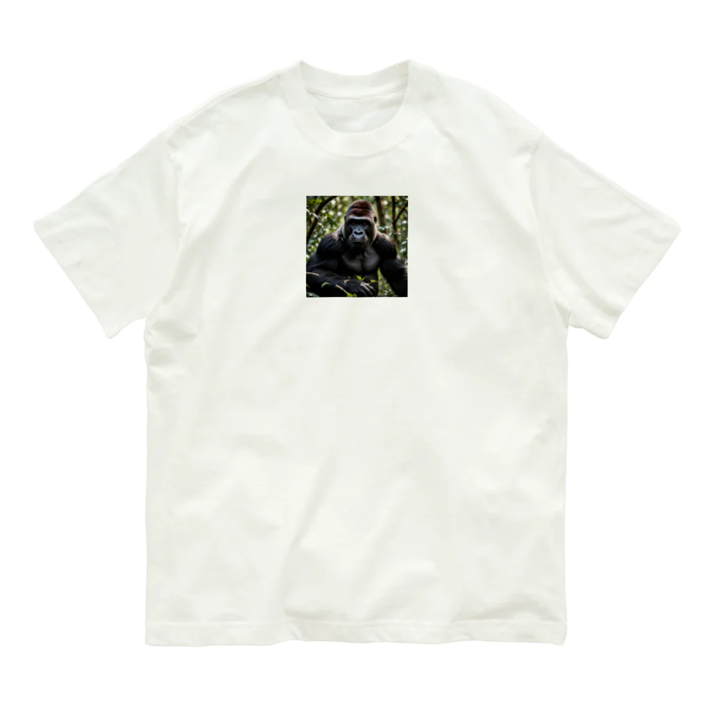 animalzのミステリアスで力強い、ジャングルの王者ゴリラが登場！ Organic Cotton T-Shirt