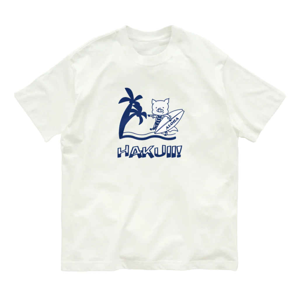 ari designのアロハ～ハクイ（白衣）!  Organic Cotton T-Shirt