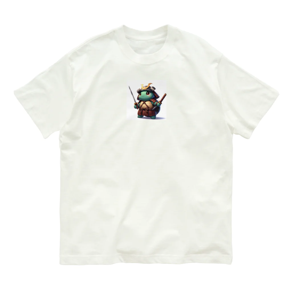 dai-k_1977のかわいい亀侍 オーガニックコットンTシャツ