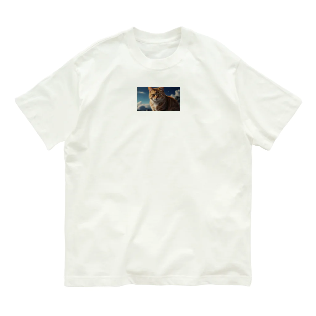 ADOのこちらを見つめる猫 Organic Cotton T-Shirt