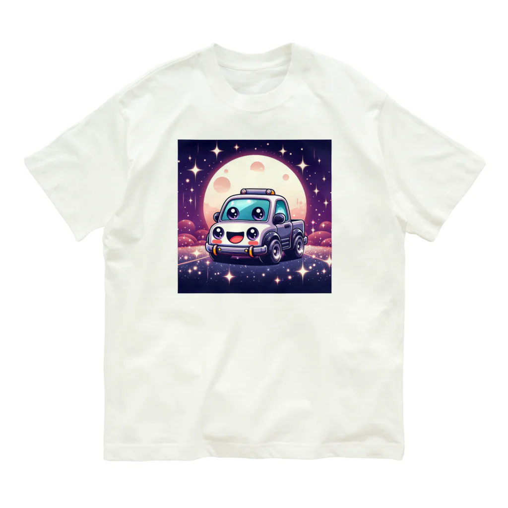 キャラクターズの可愛い車キャラクター Organic Cotton T-Shirt