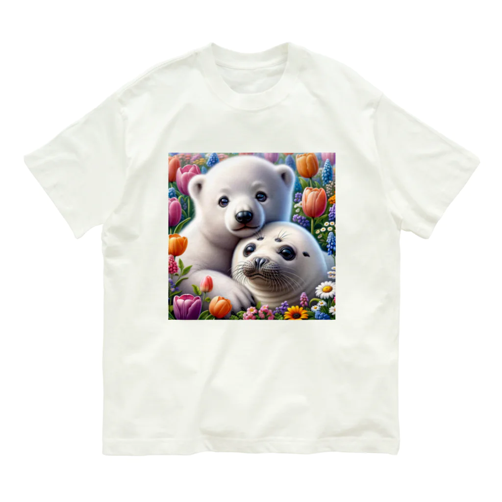 ミントキャンディのbabyあにまる Organic Cotton T-Shirt