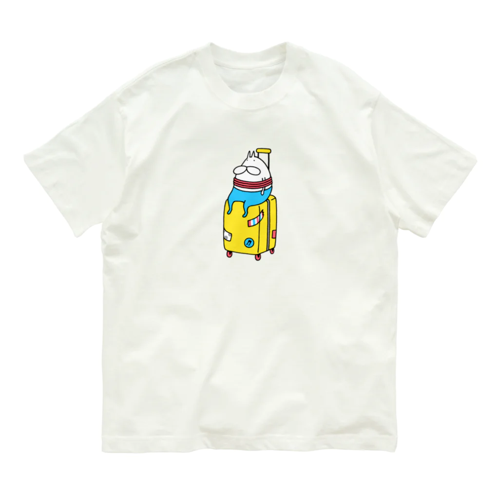 くらきち ONLINE SHOPのねこタイツと旅に出る Organic Cotton T-Shirt