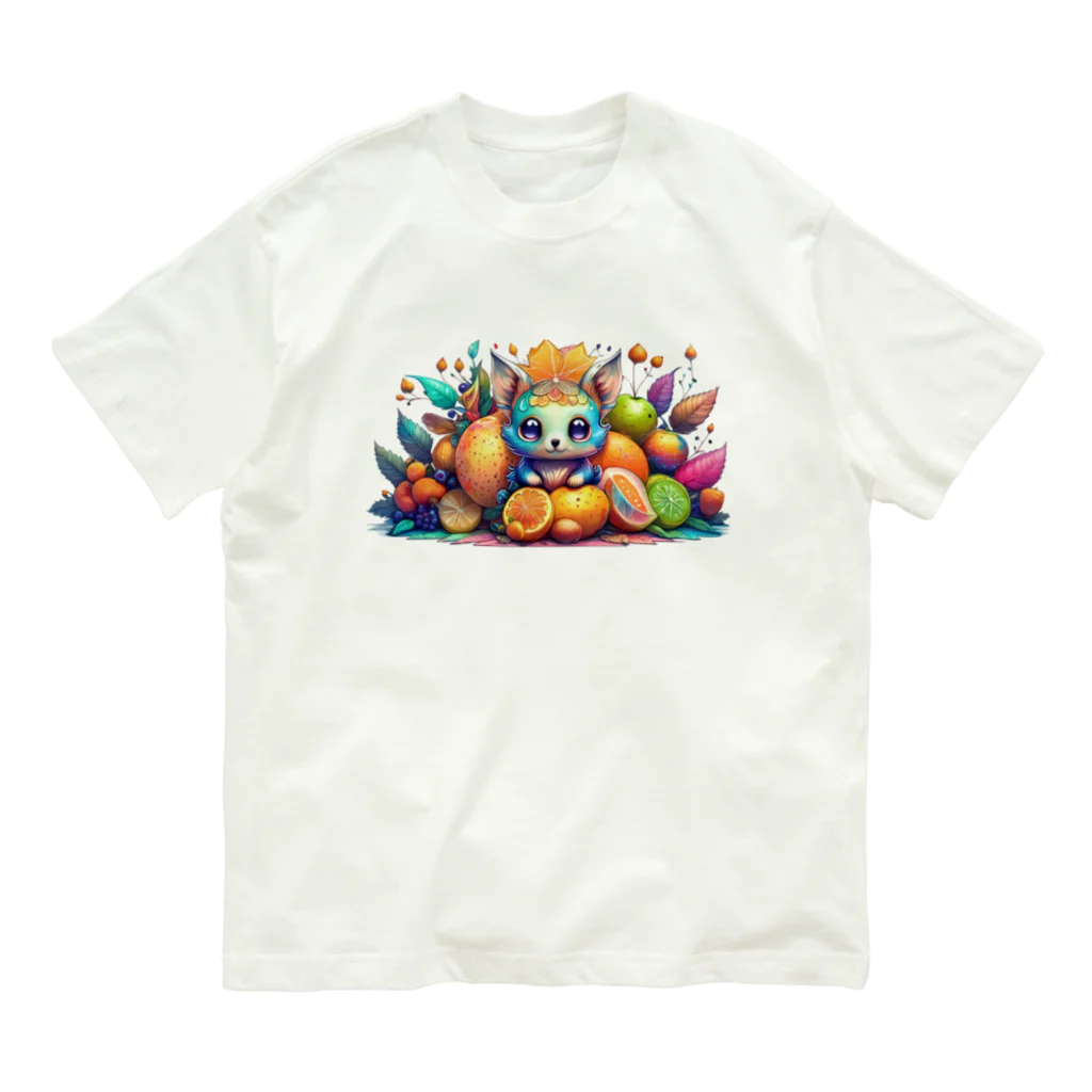 mogworl worksのGrimmit（Dog） オーガニックコットンTシャツ