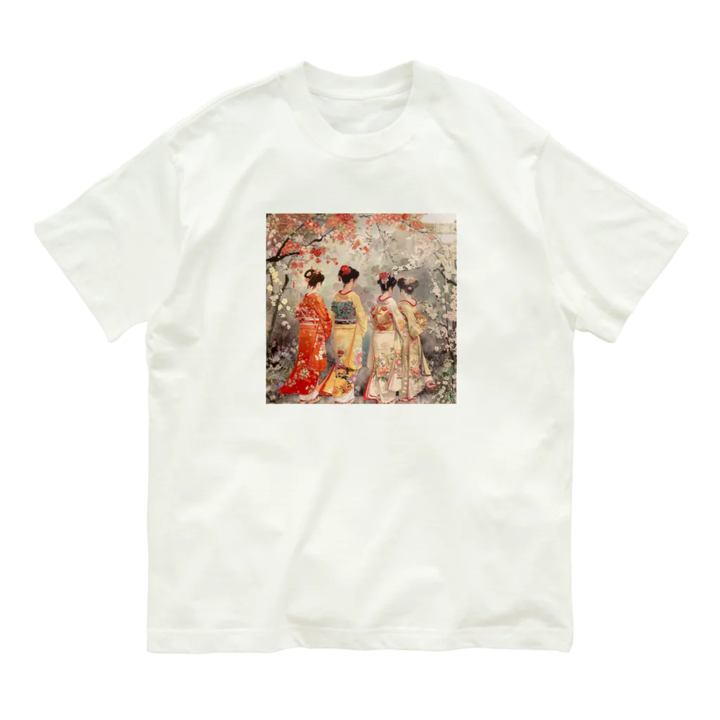 AQUAMETAVERSEの優雅な花見桜の花満開　なでしこ1478 Organic Cotton T-Shirt