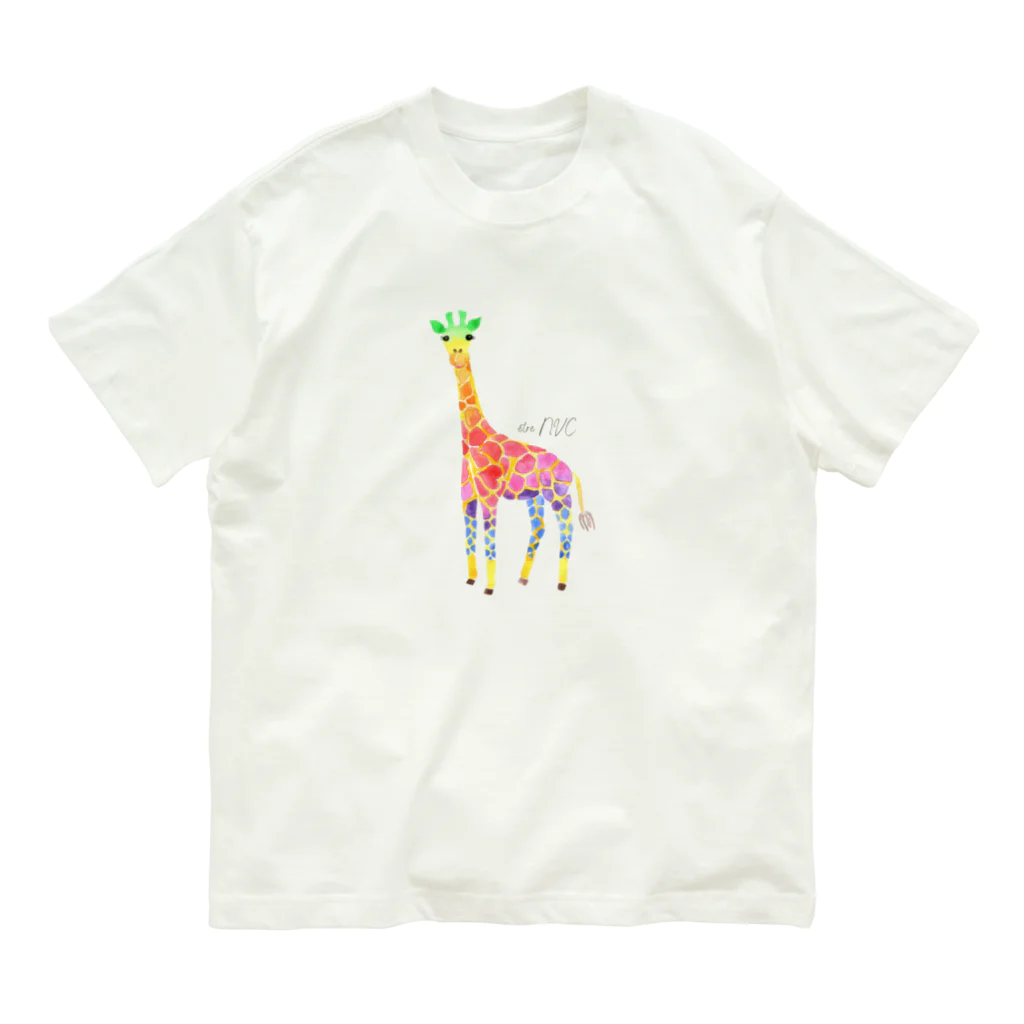 COCO boutiqueの虹キリンTシャツ Organic Cotton T-Shirt