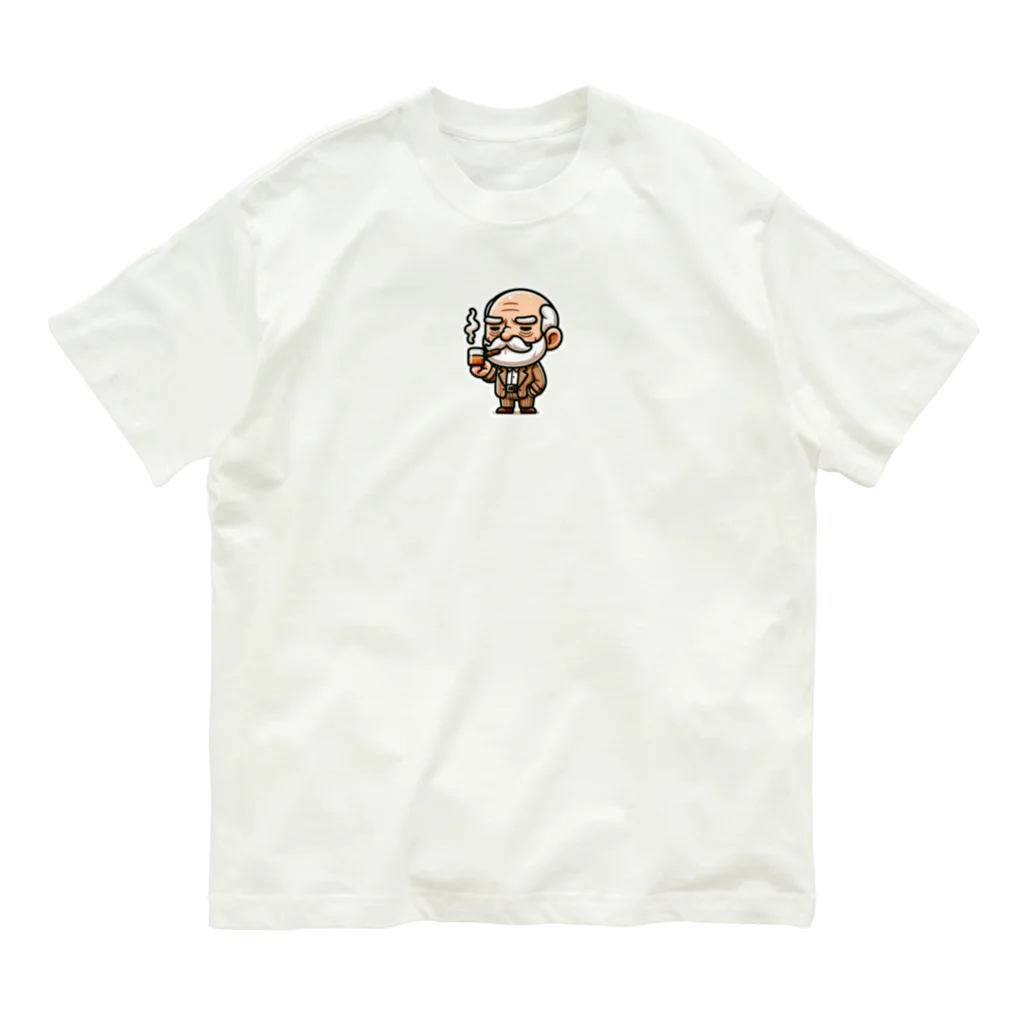 trypsin8080のアメリカンBBQのかわいいキャラクター　スモーキー・サム Organic Cotton T-Shirt