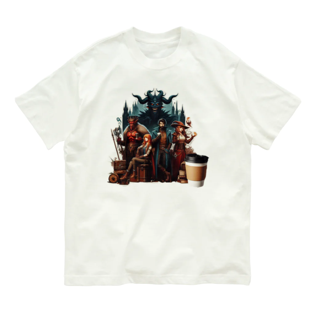 Mamechan2021の戦いの後のコーヒータイム Organic Cotton T-Shirt