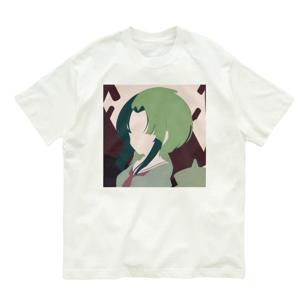 Riollaの緑の女の子 Organic Cotton T-Shirt