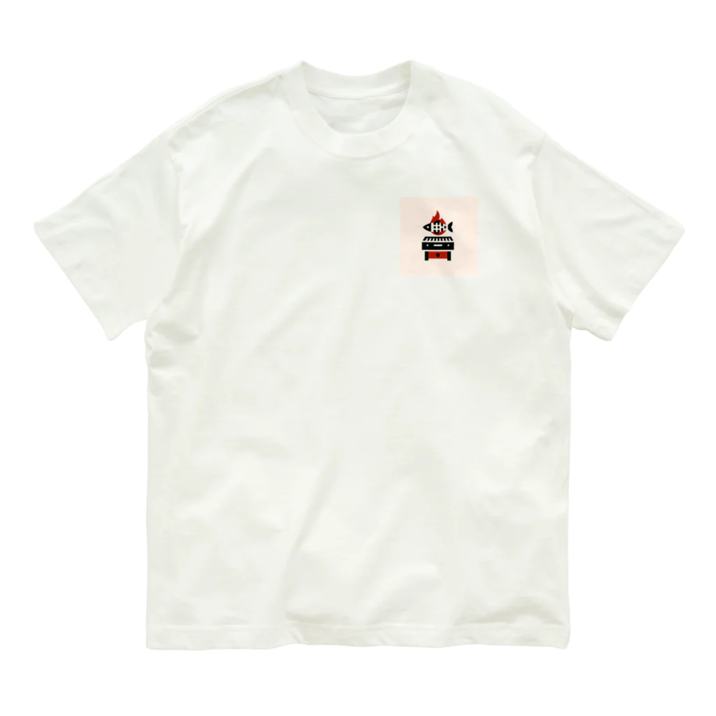 agariiのFlameFish Grille Organic Cotton T-Shirt