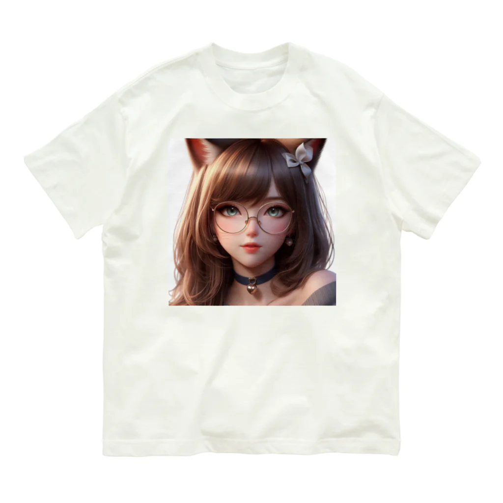 yos-1292583のねこニコばん Organic Cotton T-Shirt