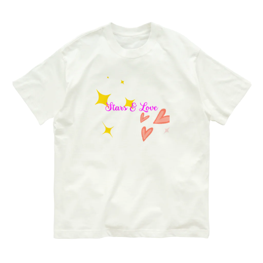 あすたんしょっぷのかわいいロゴふちなしver. オーガニックコットンTシャツ