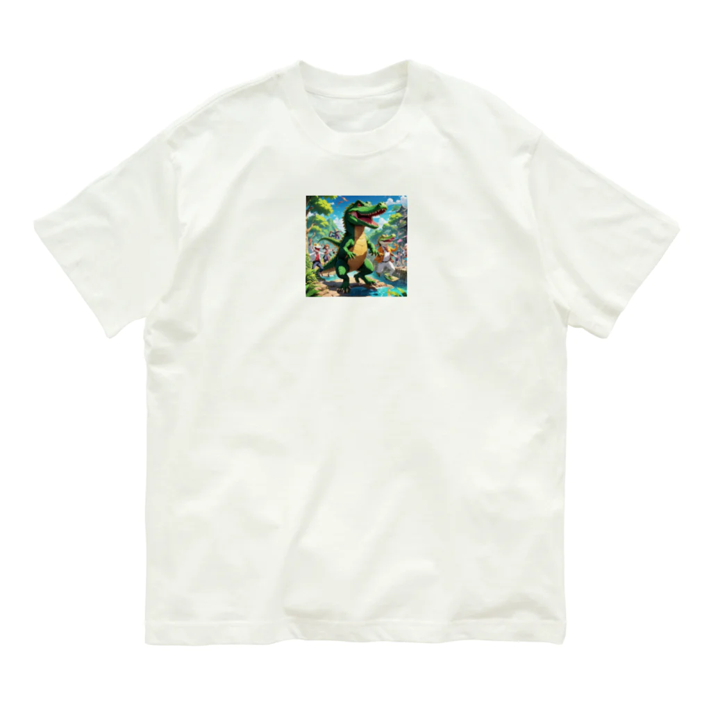 さぷの踊ってるワニ Organic Cotton T-Shirt