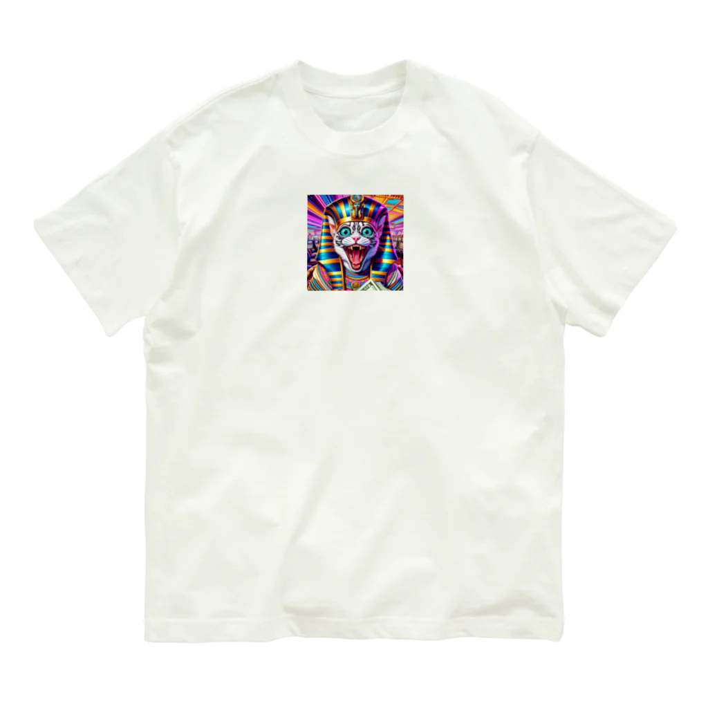 funny-itemsの一攫千金猫 Organic Cotton T-Shirt